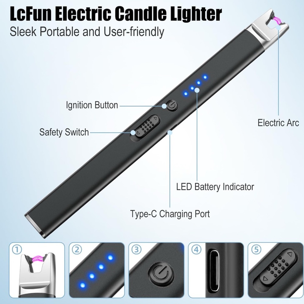 Electric Plasma Arc NWT Rechargeable Candle Starter - Picture 2 of 7